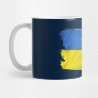 Vintage Ukraine flag, design with main colors of Ukraine Mug